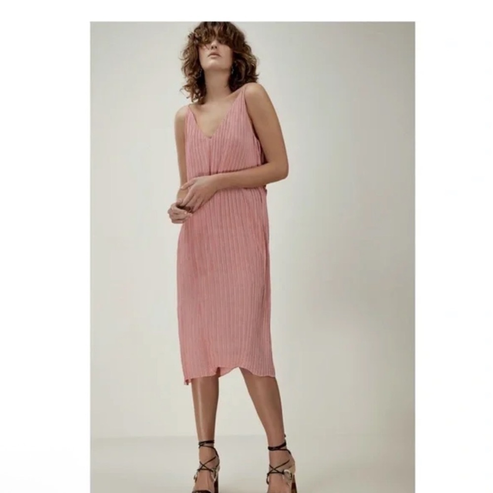 C/MEO COLLECTIVE Red White Unstoppable Midi  Dress